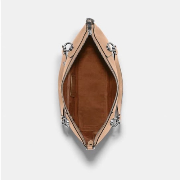 Coach Taupe & Silver Tote/Satchel/Shoulder Bag NWT Stunning 🌸 - Picture 8 of 9